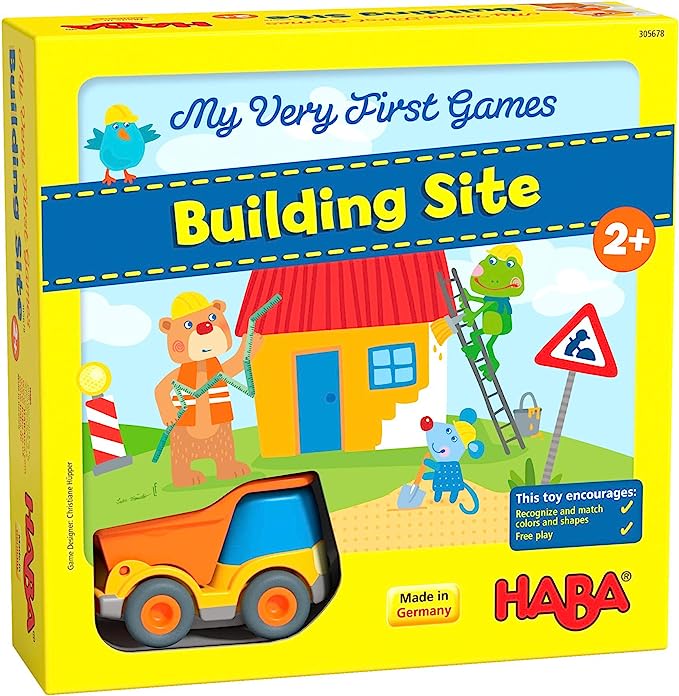 HABA 305678 My Very First Games – Building Site- Cooperative game for ages 2 + English version